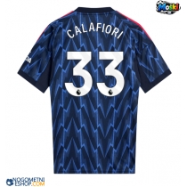 Moški Nogometni dresi Arsenal Riccardo Calafiori #33 Gostujoči 2025-26 Kratek Rokav